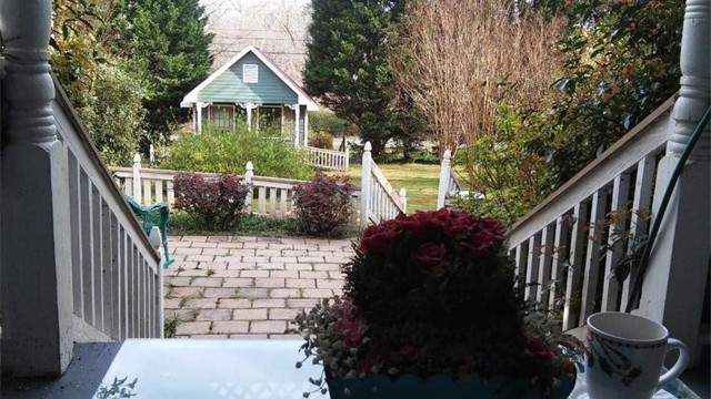 Morning coffee on the porch